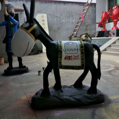 阿凡提小毛驴雕塑 动物雕塑生产厂家